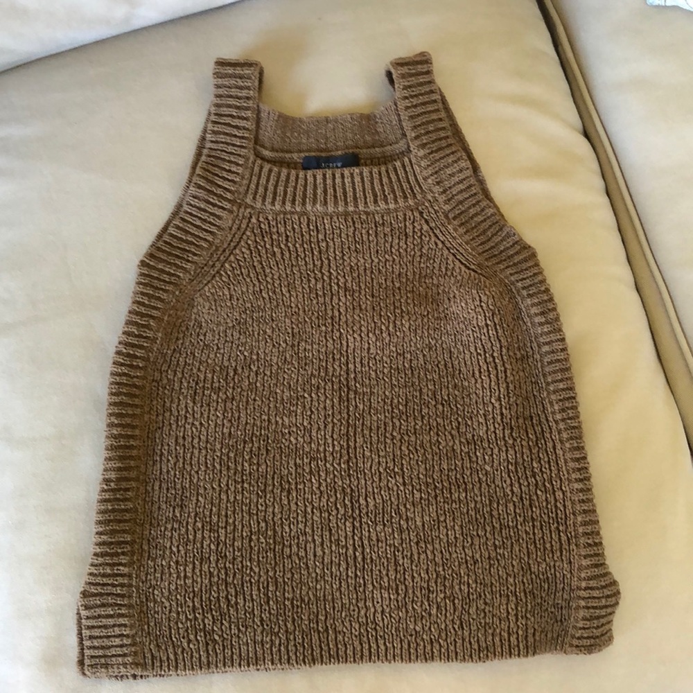 Stretch tan j crew this summer sweater